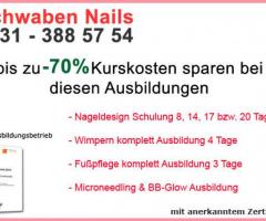 20 Tage zertifizierte Komplettausbildung Fußpflege Wimpern Micro Needling BB-Glow Nageldesign Dornstadt