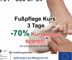 Grundausbildung Fußpflege zertifiziert 3 Tage Furtwangen im Schwarzwald